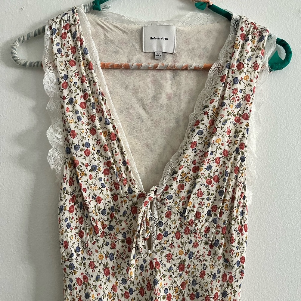 Reformation Sharla Dress Ivory - Picture 8 of 11